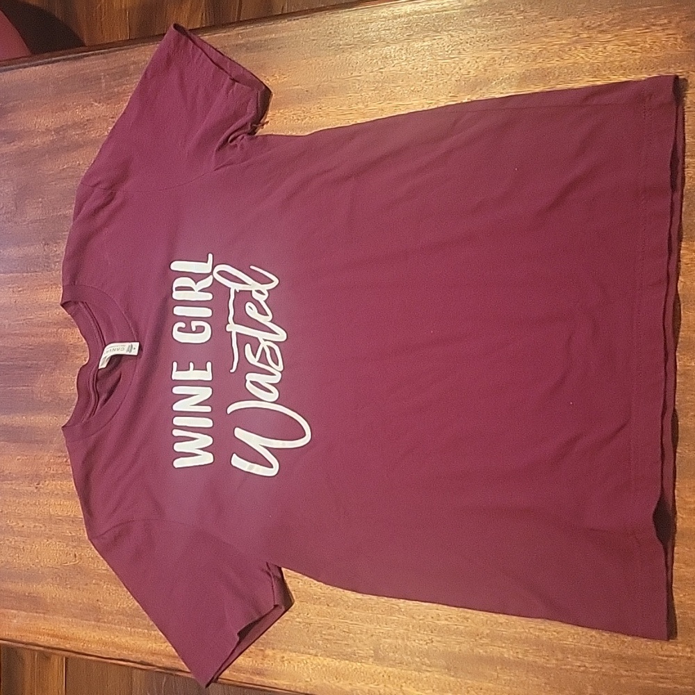 Womens size Medium- wine girl wasted tee.